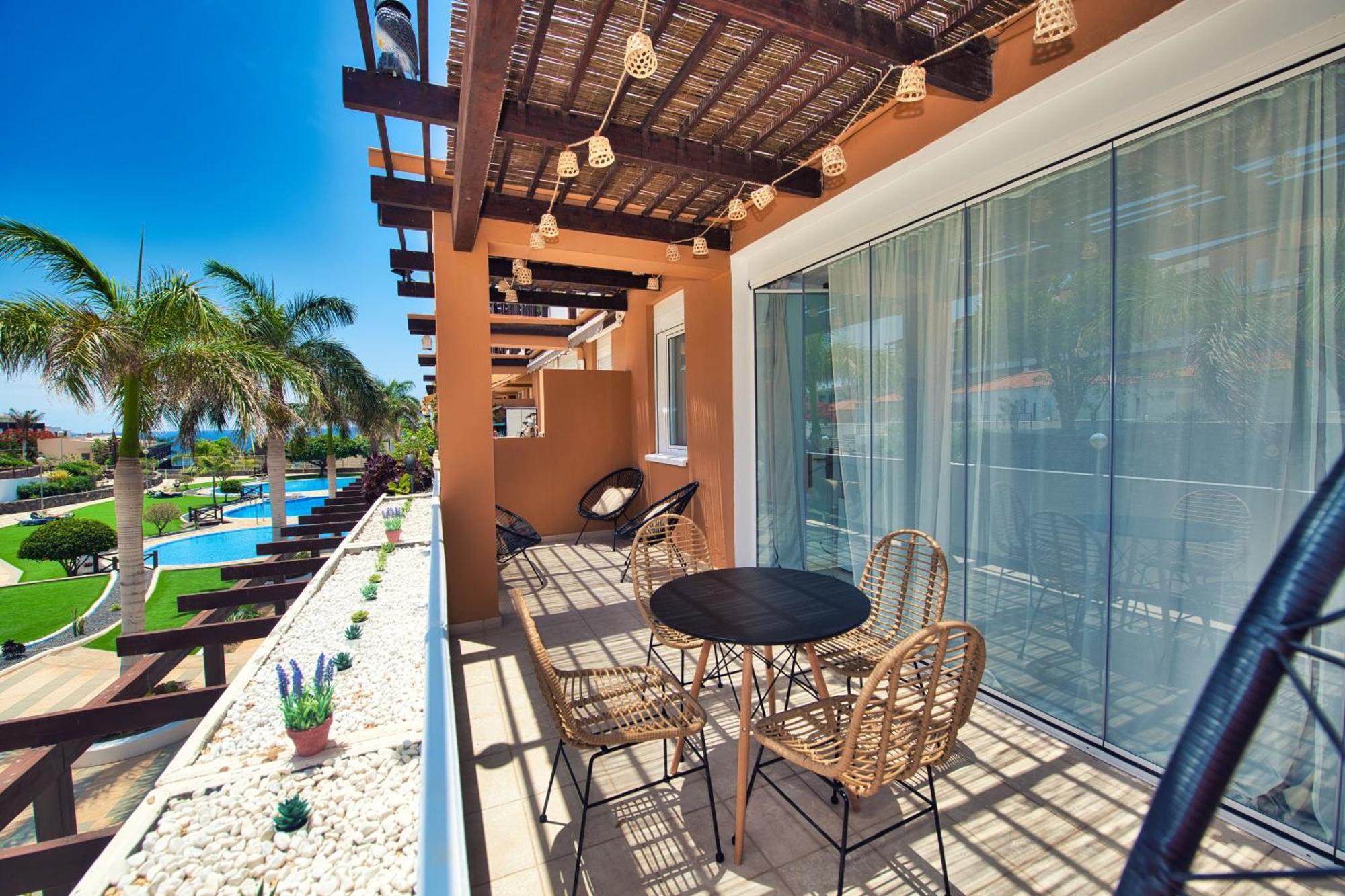 Ocean View Perfect Sunset Apartment, 4 Rooms 137M2, Wifi & Bbq San Miguel de Abona Zewnętrze zdjęcie